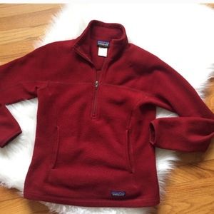 Wine colored Patagonia zip up jacket